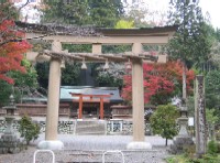 丹生川上神社下社　吉野郡下市町長谷の様子